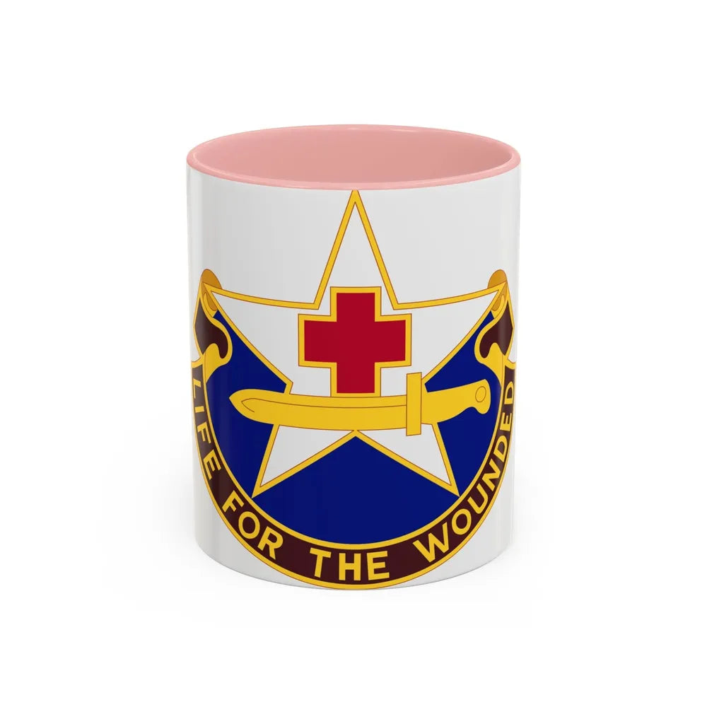 111 Medical Battalion (U.S. Army) Accent Coffee Mug-11oz-Pink-Go Mug Yourself
