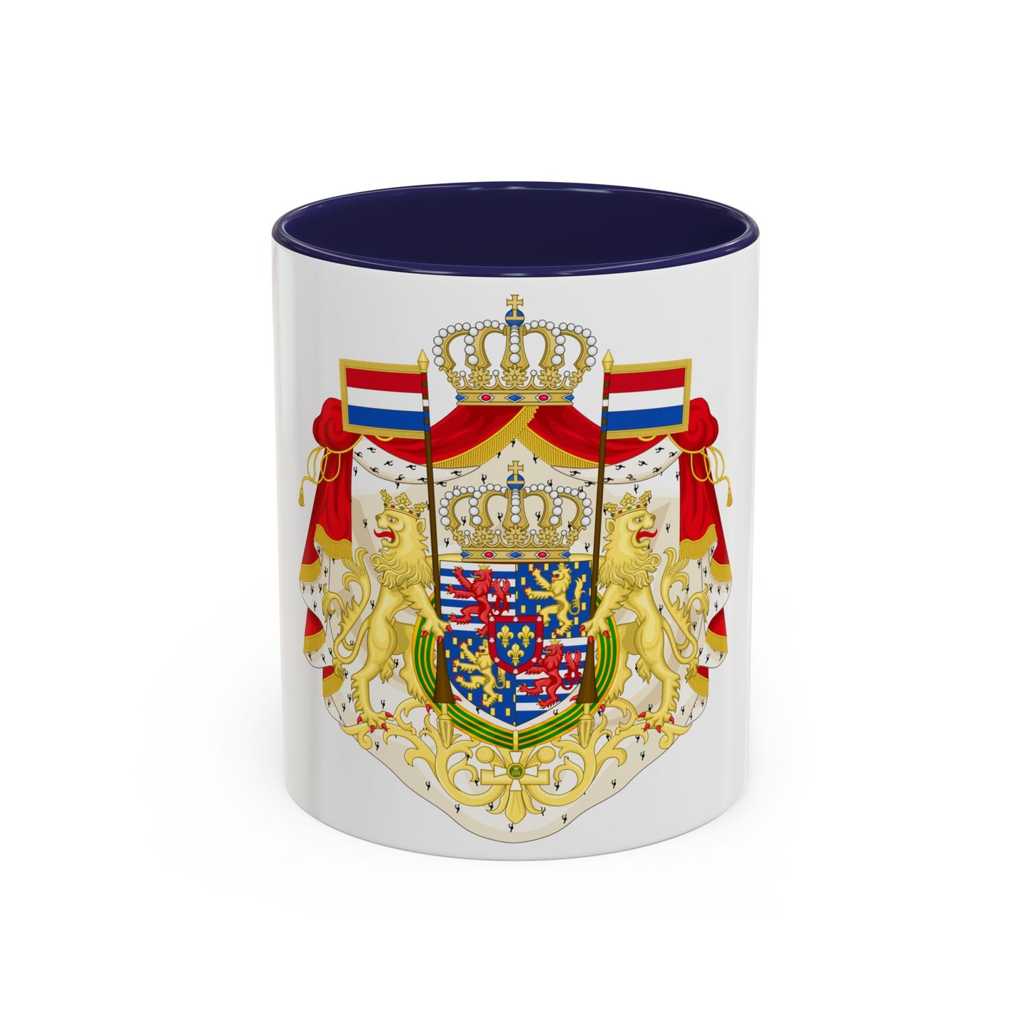 Greater coat of arms of the Grand Duke of Luxembourg (2000) - Accent Coffee Mug