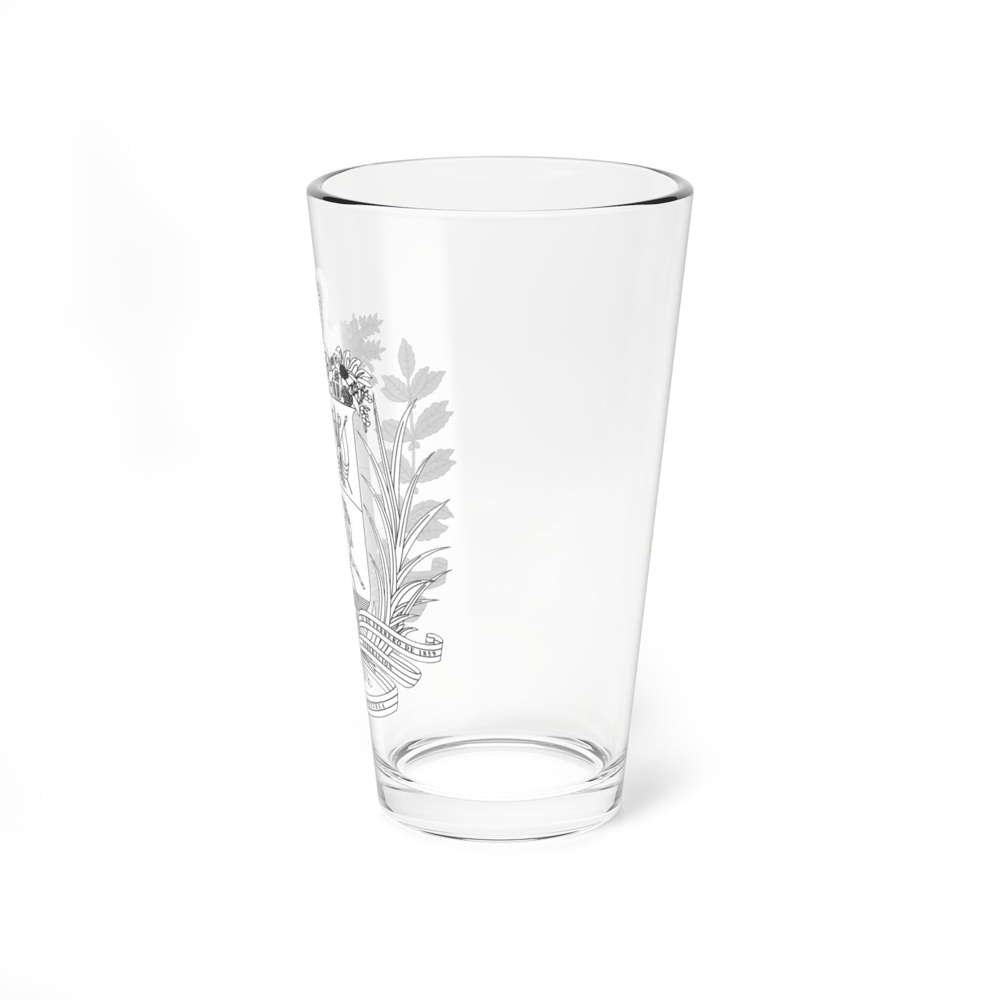 Coat of arms of Venezuela 1954 Monochrome (Venezuela) (Coat of Arms) Pint Glass 16oz
