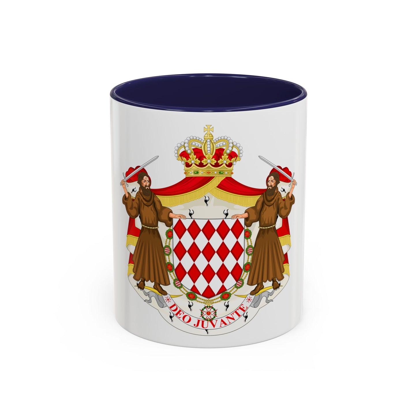 Great coat of arms of the house of Grimaldi - Accent Coffee Mug