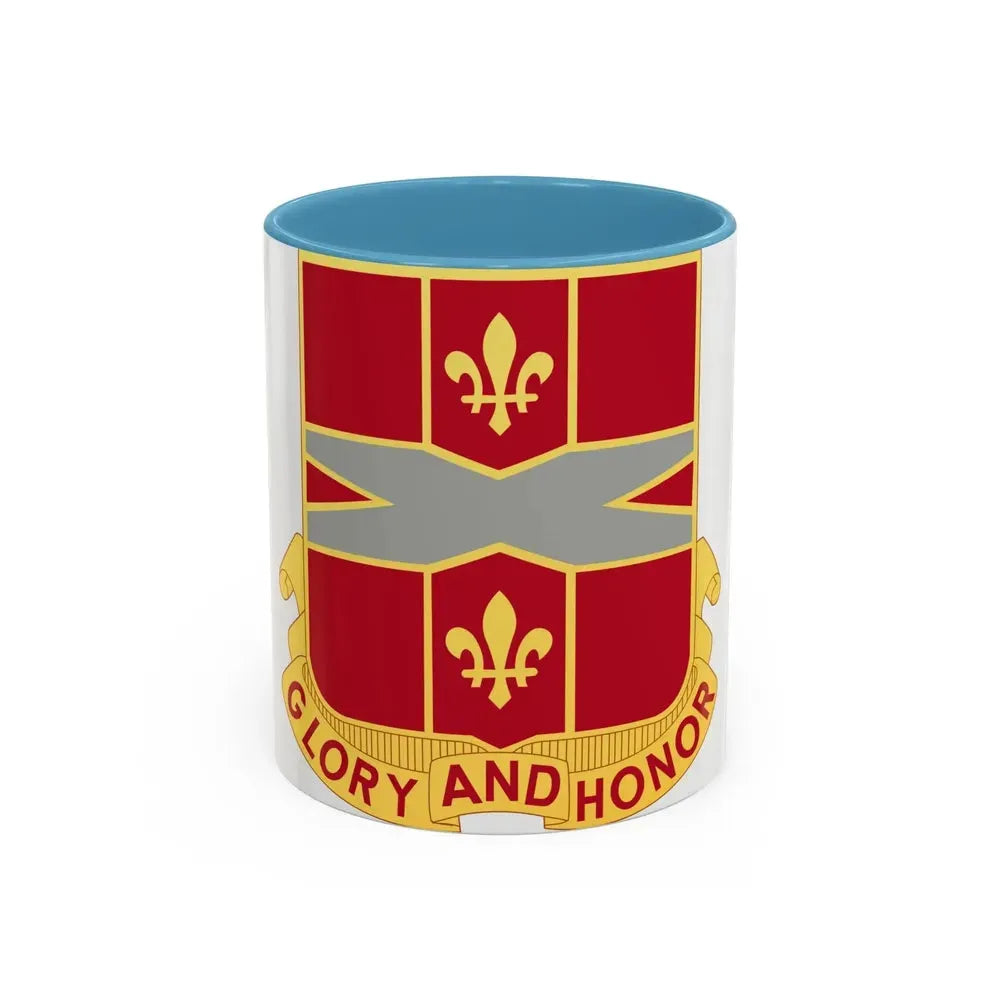 111th Air Defense Artillery Regiment (U.S. Army) Accent Coffee Mug 11oz Light Blue - Go Mug Yourself