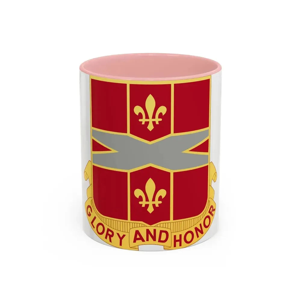 111th Air Defense Artillery Regiment (U.S. Army) Accent Coffee Mug 11oz Pink - Go Mug Yourself