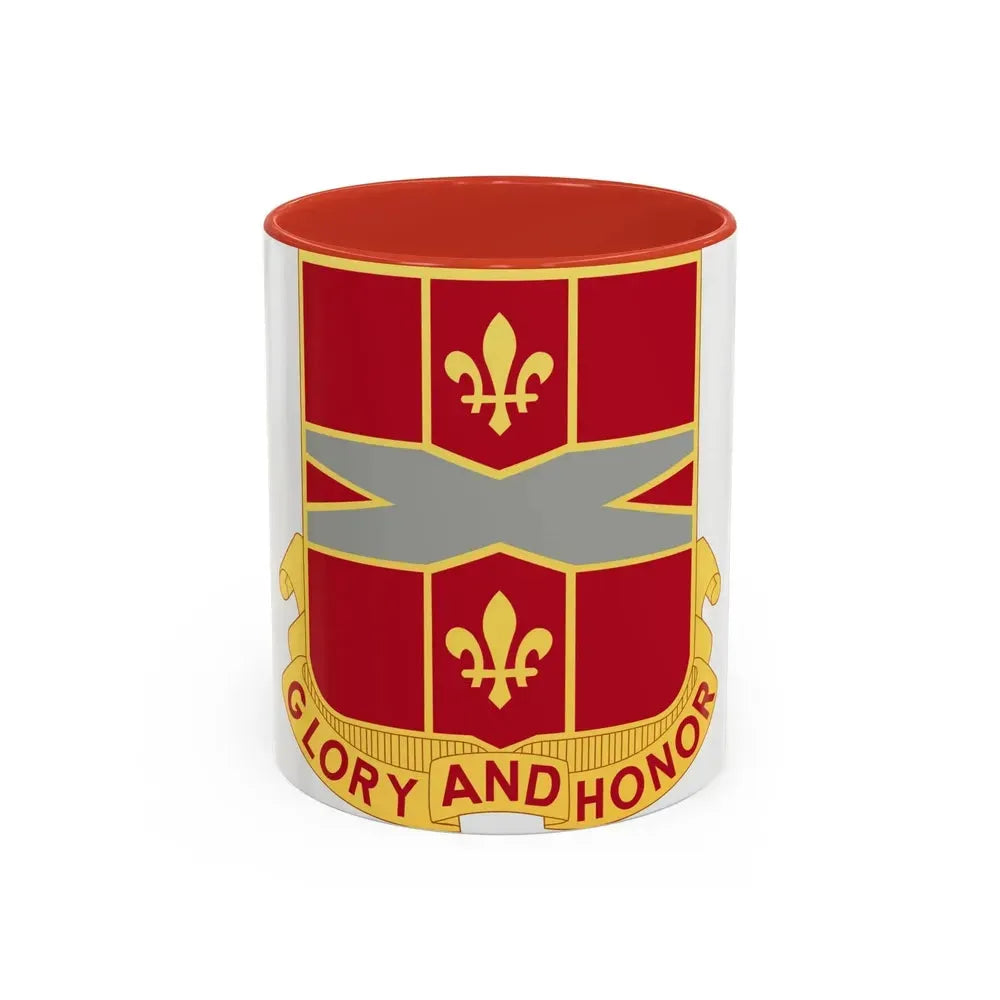 111th Air Defense Artillery Regiment (U.S. Army) Accent Coffee Mug 11oz Red - Go Mug Yourself