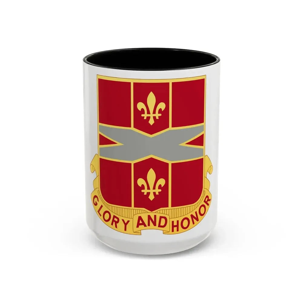 111th Air Defense Artillery Regiment (U.S. Army) Accent Coffee Mug 15oz Black - Go Mug Yourself