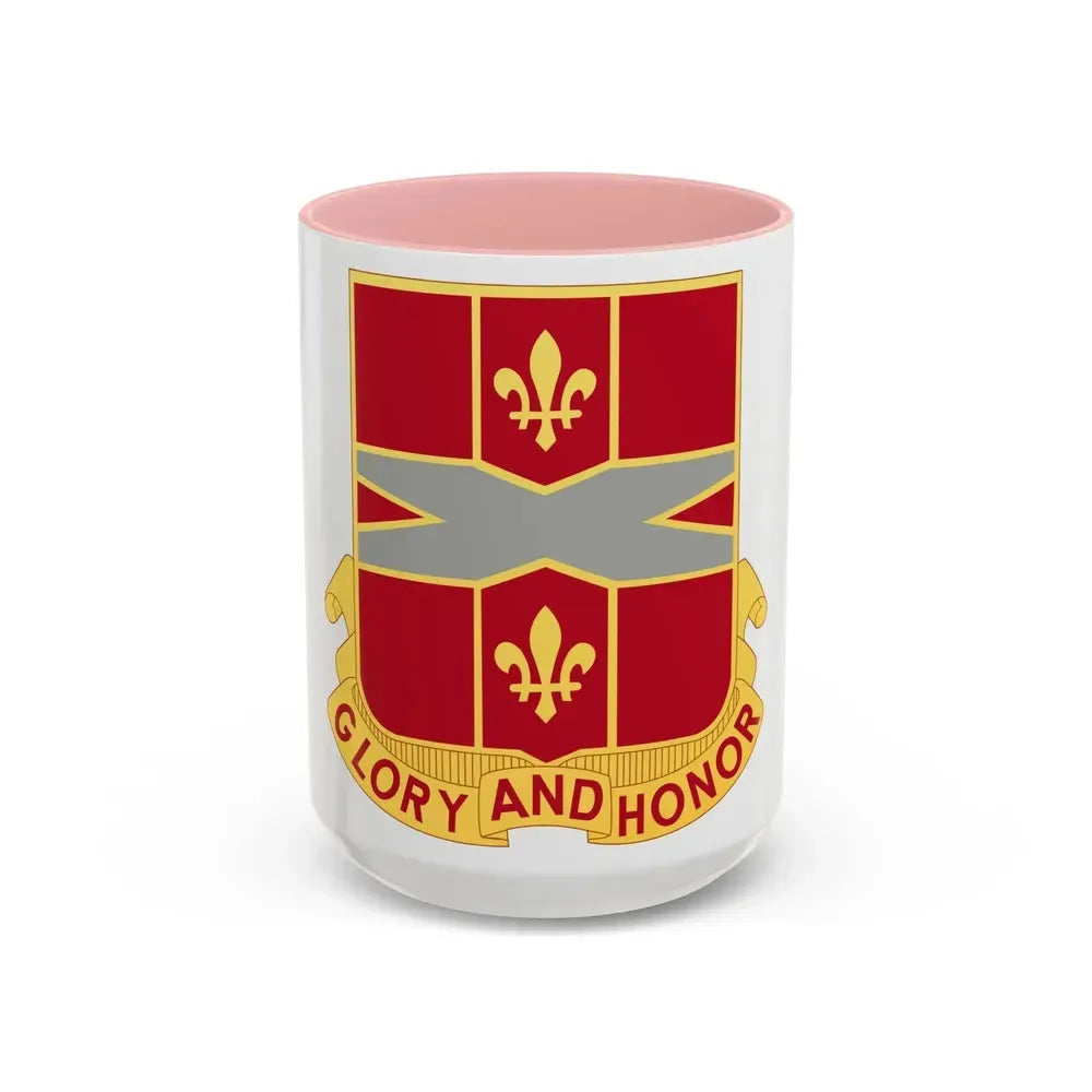 111th Air Defense Artillery Regiment (U.S. Army) Accent Coffee Mug 15oz Pink - Go Mug Yourself