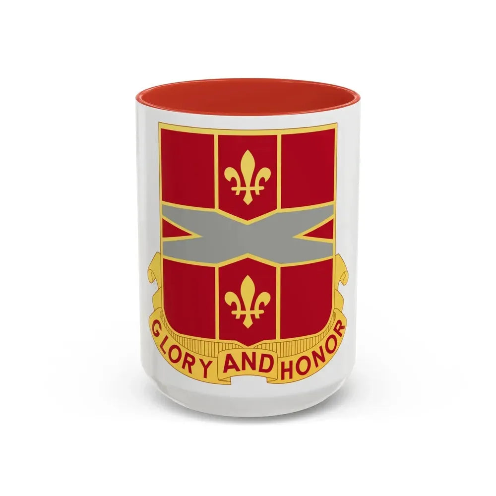 111th Air Defense Artillery Regiment (U.S. Army) Accent Coffee Mug 15oz Red - Go Mug Yourself