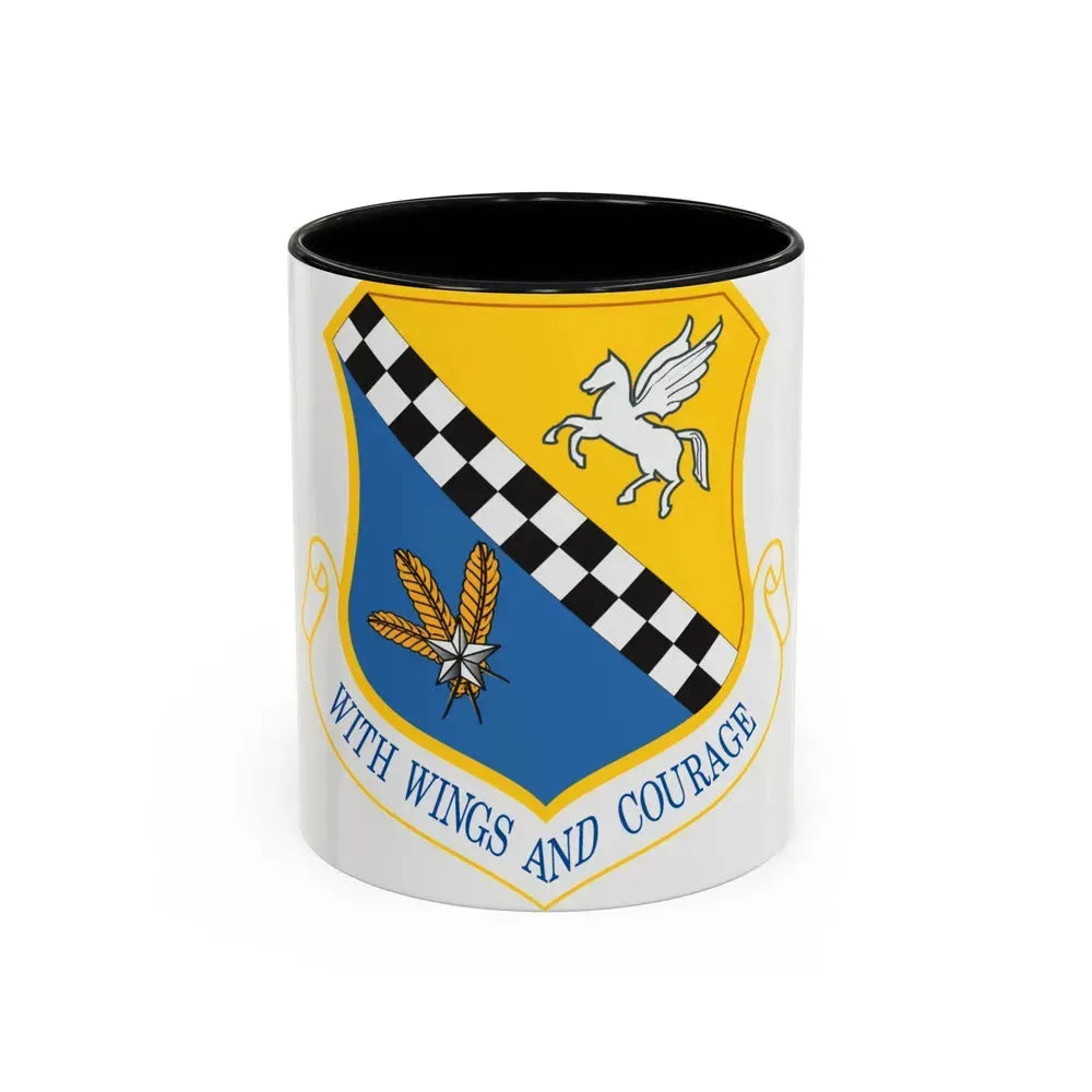 111th Attack Wing (U.S. Air Force) Accent Coffee Mug 11oz Black - Go Mug Yourself