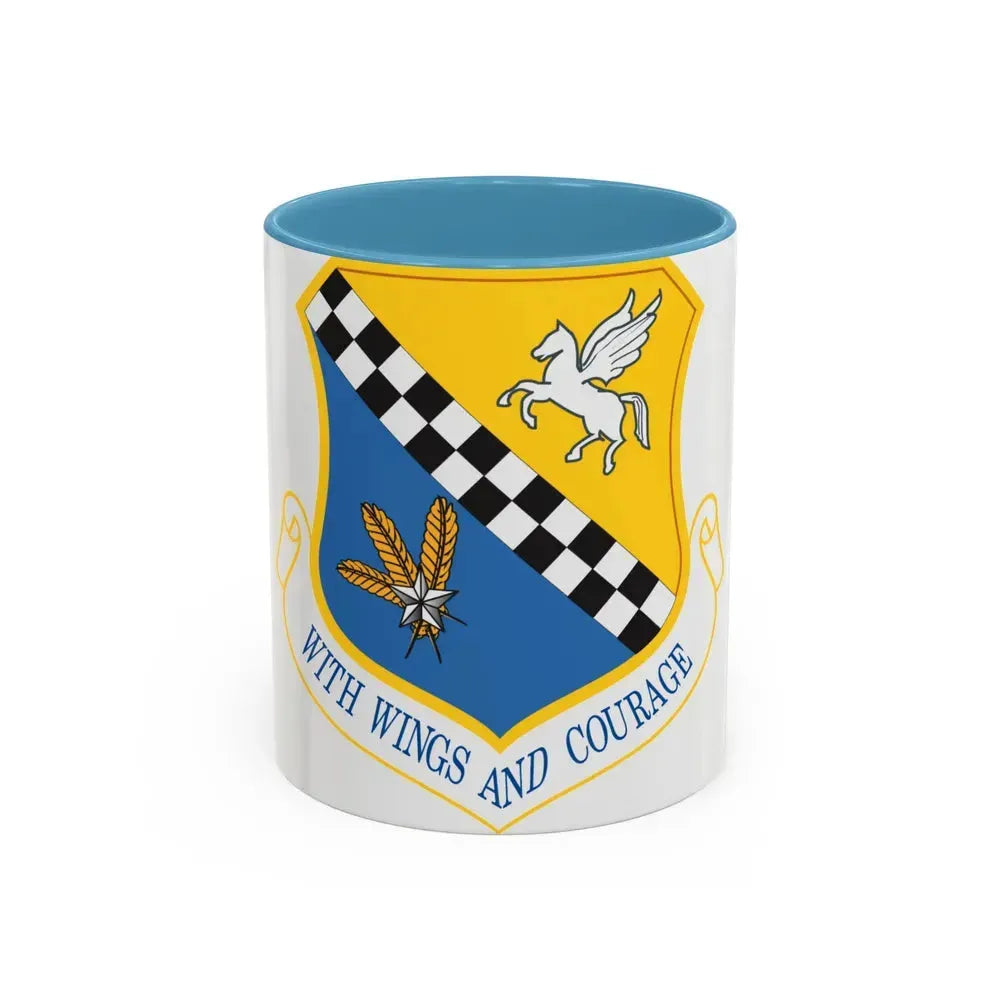 111th Attack Wing (U.S. Air Force) Accent Coffee Mug 11oz Light Blue - Go Mug Yourself