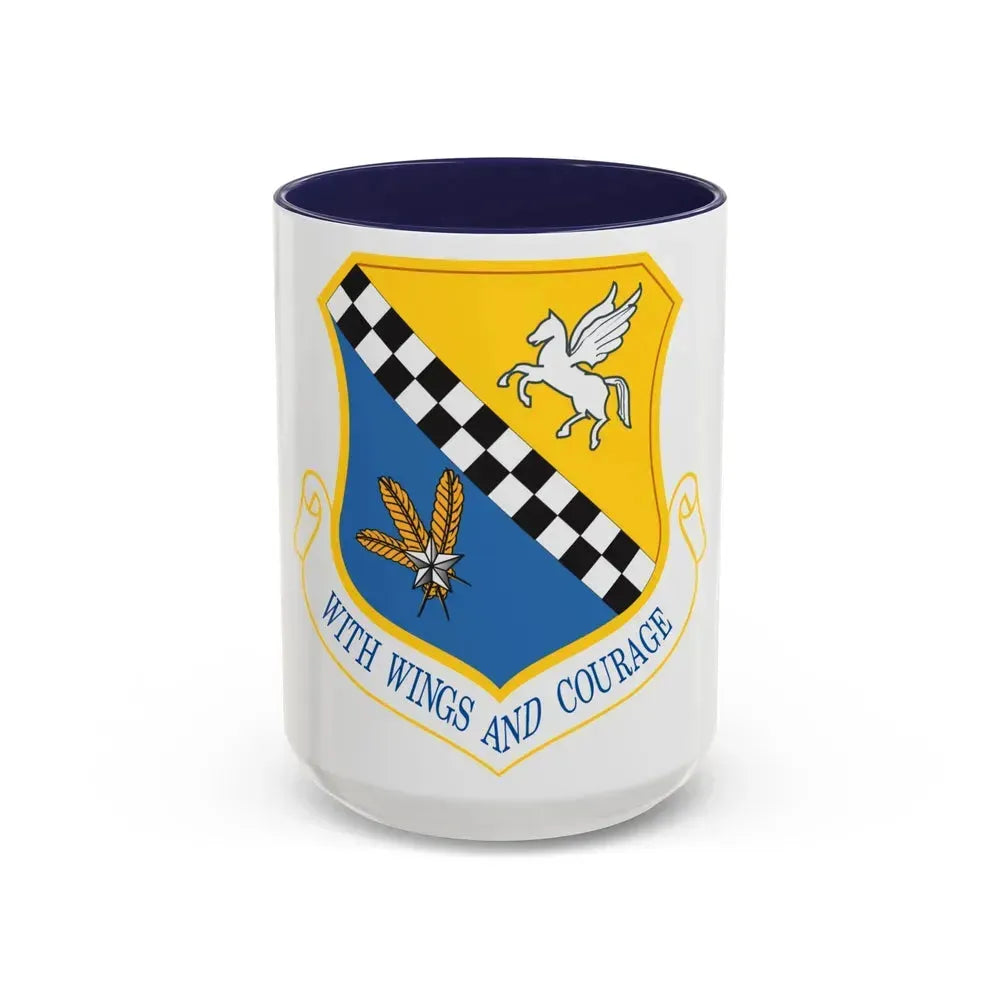 111th Attack Wing (U.S. Air Force) Accent Coffee Mug 15oz Navy - Go Mug Yourself