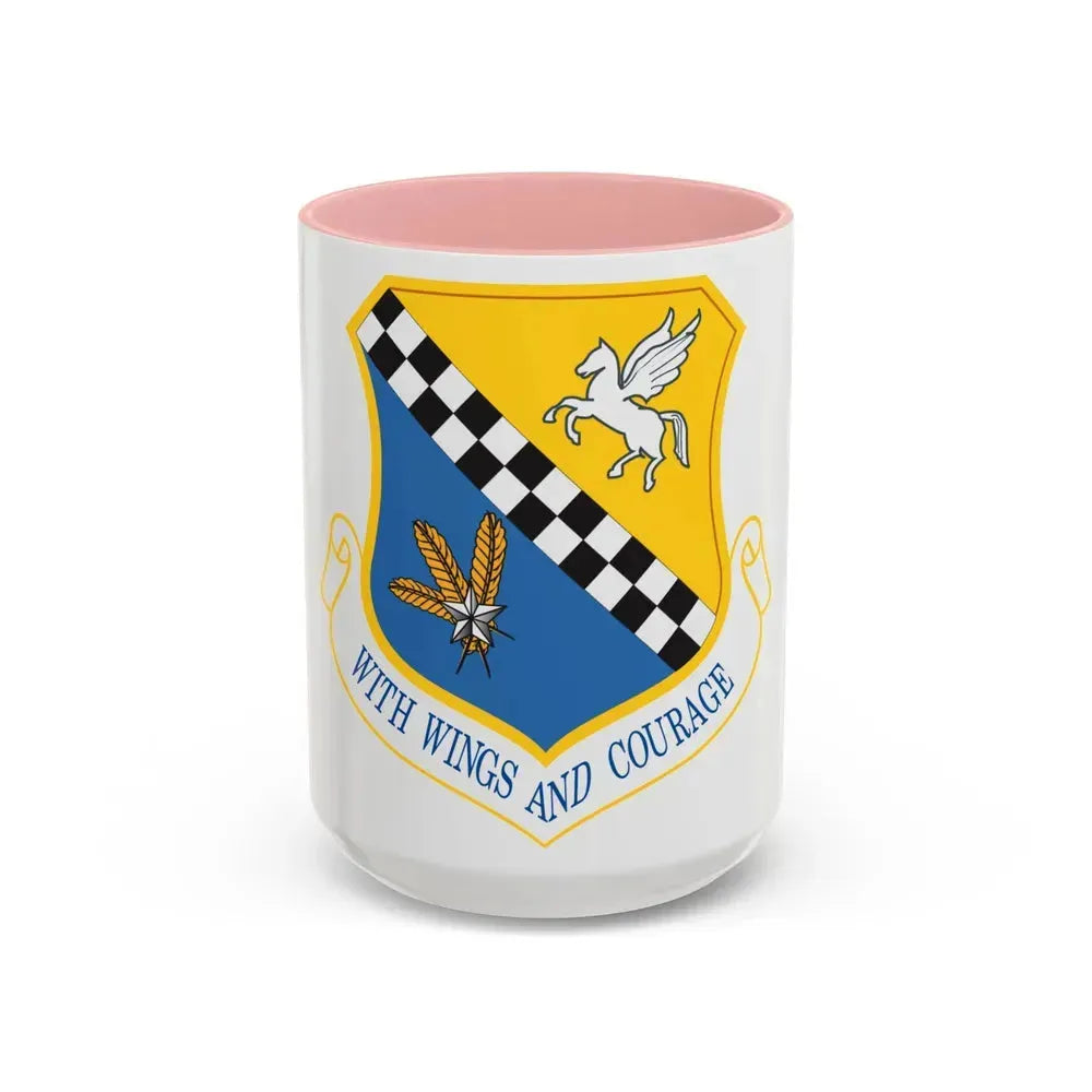 111th Attack Wing (U.S. Air Force) Accent Coffee Mug 15oz Pink - Go Mug Yourself