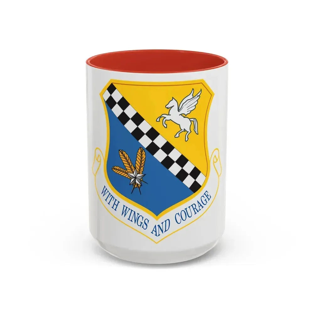 111th Attack Wing (U.S. Air Force) Accent Coffee Mug 15oz Red - Go Mug Yourself