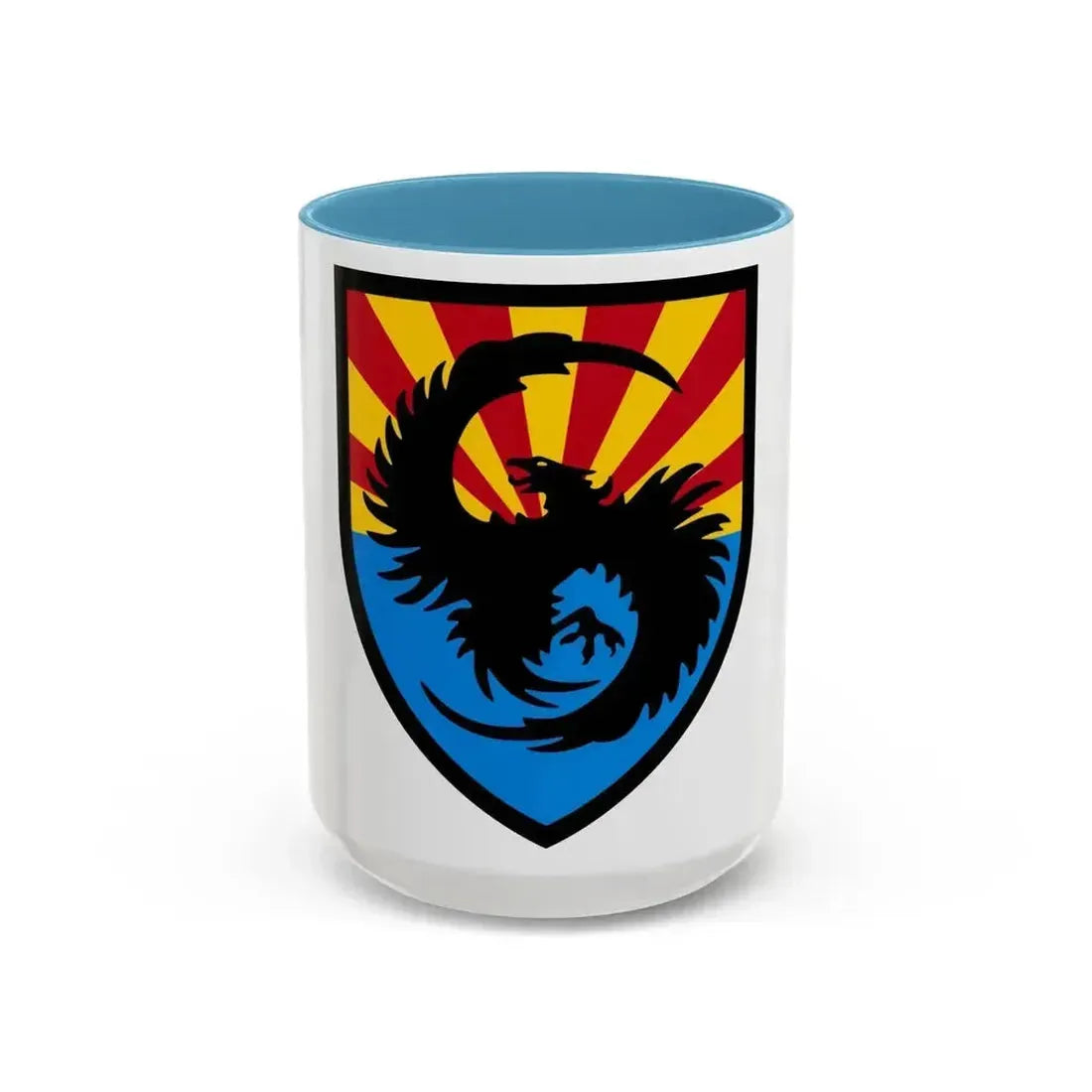 111th Military Intelligence Brigade (U.S. Army) Accent Coffee Mug 15oz Light Blue - Go Mug Yourself