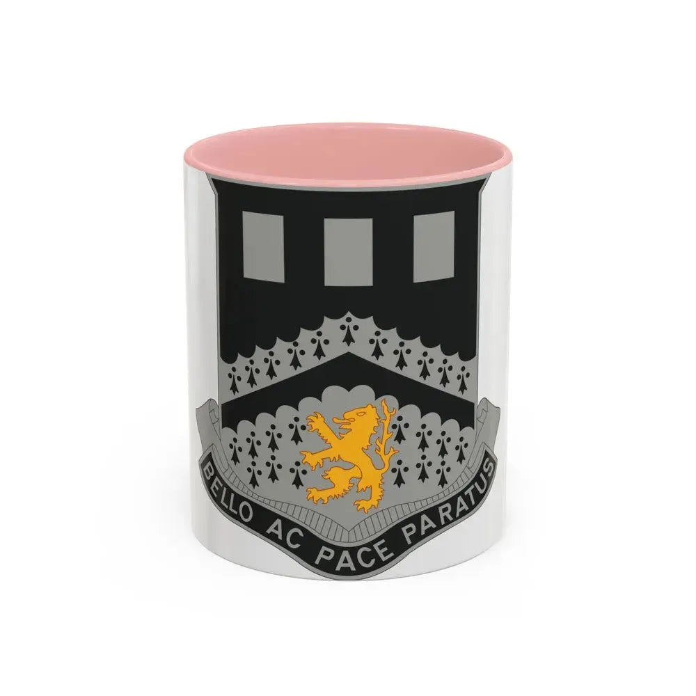 112 Engineer Battalion (U.S. Army) Accent Coffee Mug 11oz Pink - Go Mug Yourself