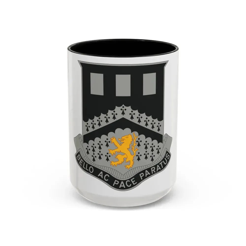 112 Engineer Battalion (U.S. Army) Accent Coffee Mug 15oz Black - Go Mug Yourself