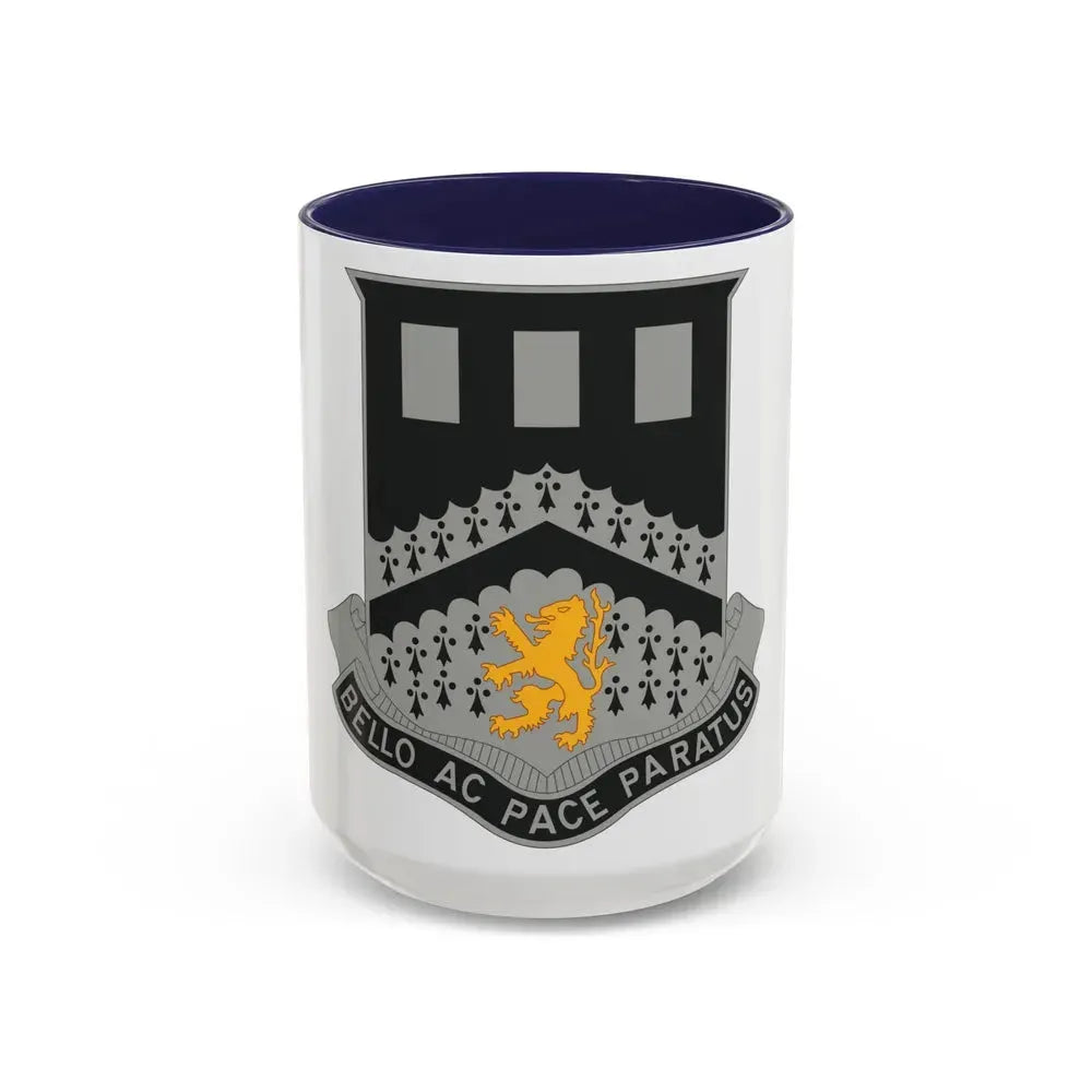 112 Engineer Battalion (U.S. Army) Accent Coffee Mug 15oz Navy - Go Mug Yourself