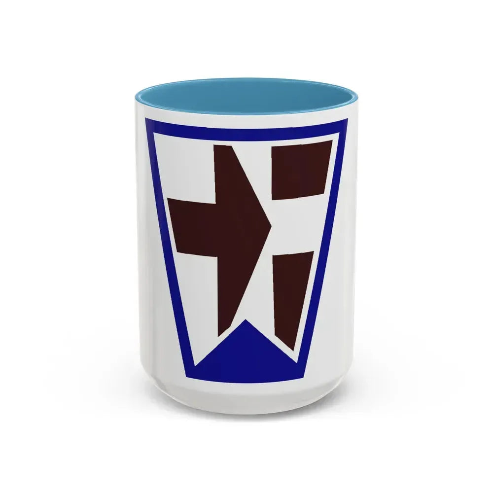 112 Medical Brigade (U.S. Army) Accent Coffee Mug 15oz Light Blue - Go Mug Yourself