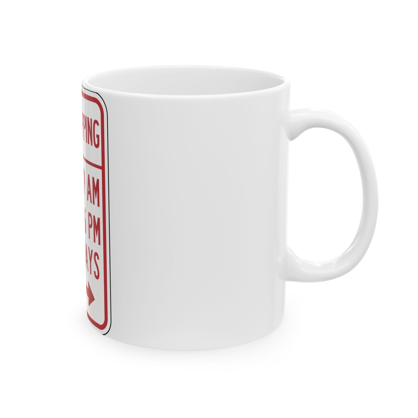 NYSDOT NYP1-8 (New York) (Road Sign) White Coffee Mug