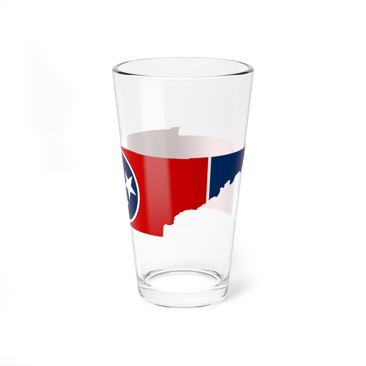 Flag-map of Tennessee (United States) Pint Glass 16oz