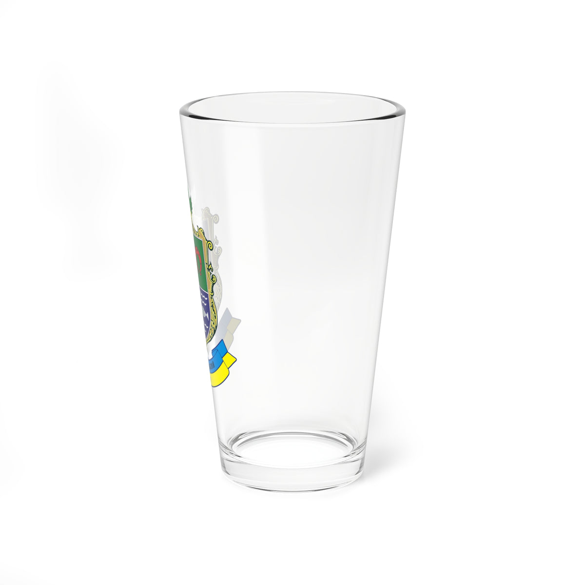 Герб Кременчуцкого района (Ukraine) (Coat of Arms) Pint Glass 16oz