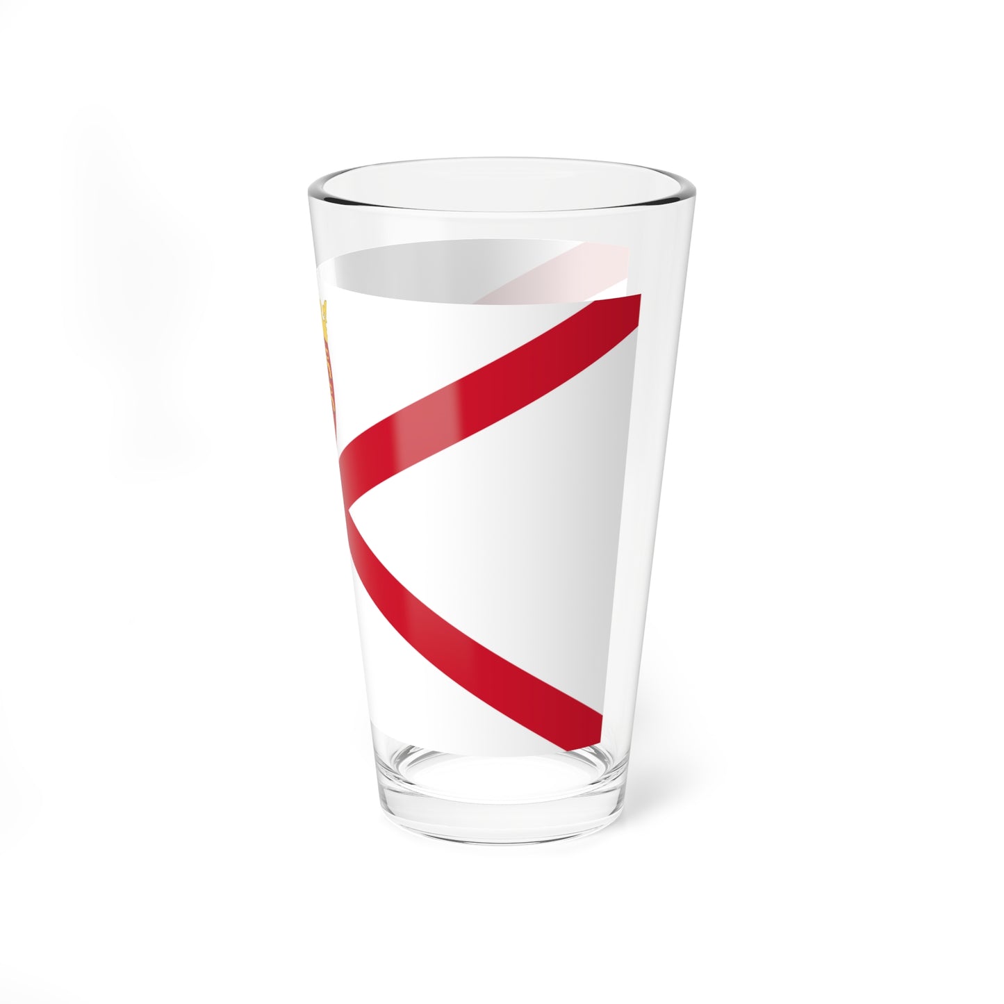 Flag of Jersey (United Kingdom) Pint Glass 16oz