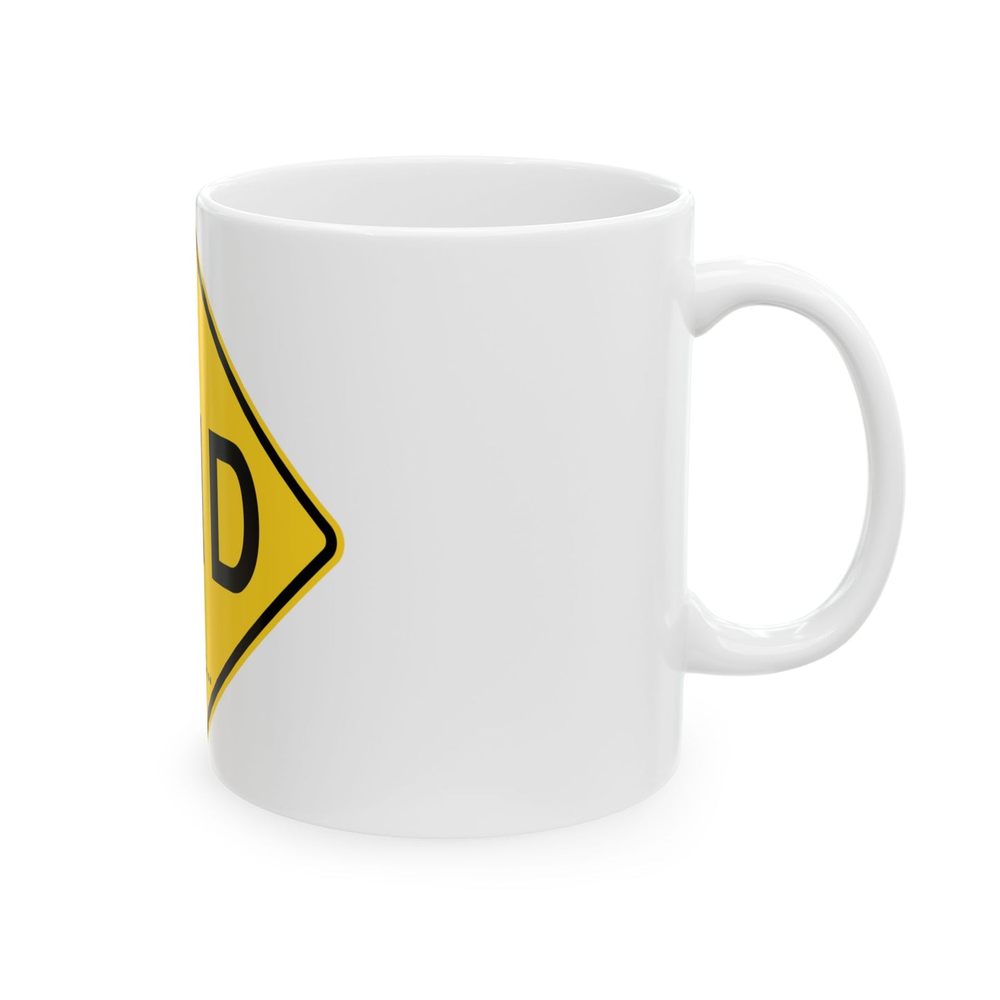 NYCDOT W14-5 (New York) (Road Sign) White Coffee Mug