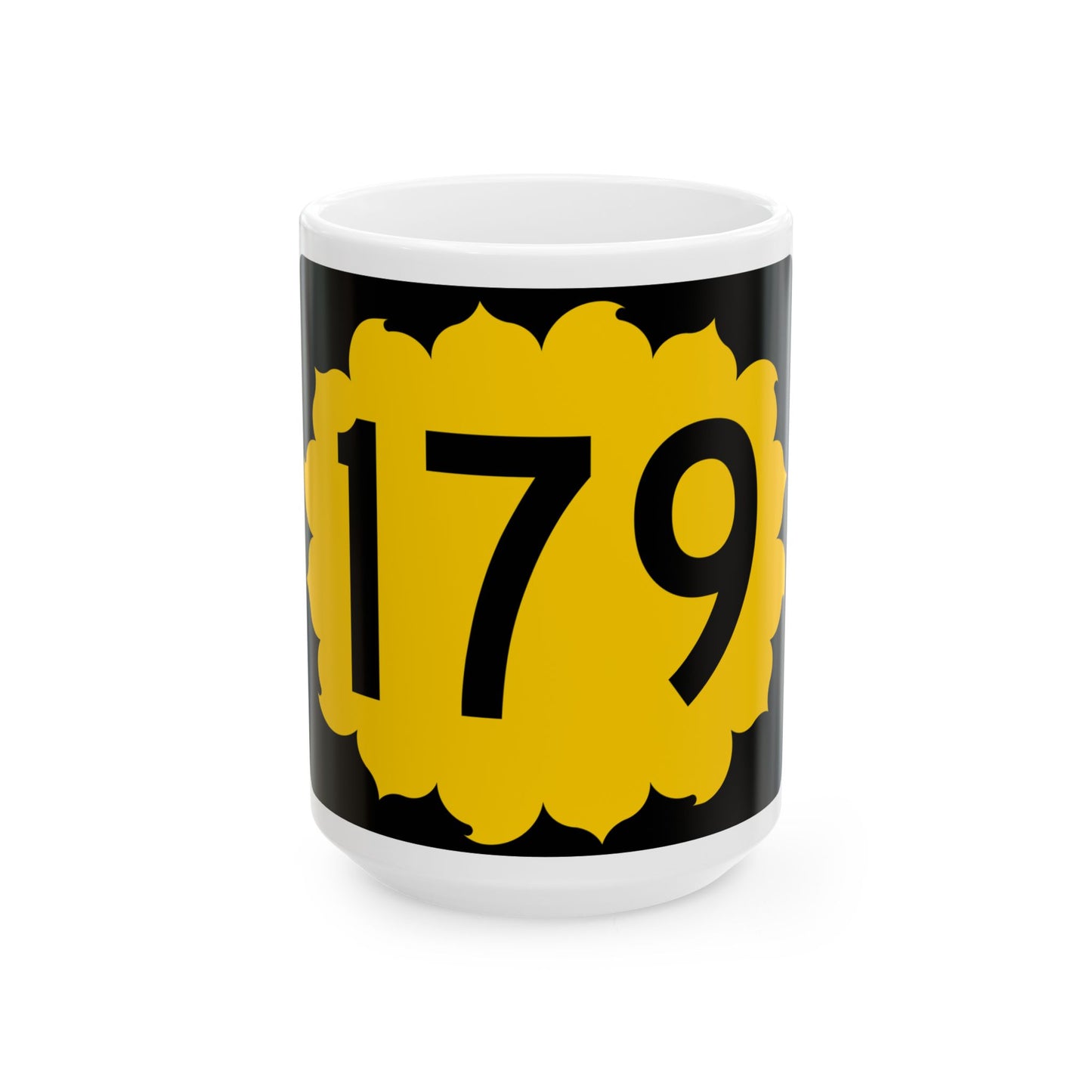 K-179 (Kansas) (Road Sign) White Coffee Mug