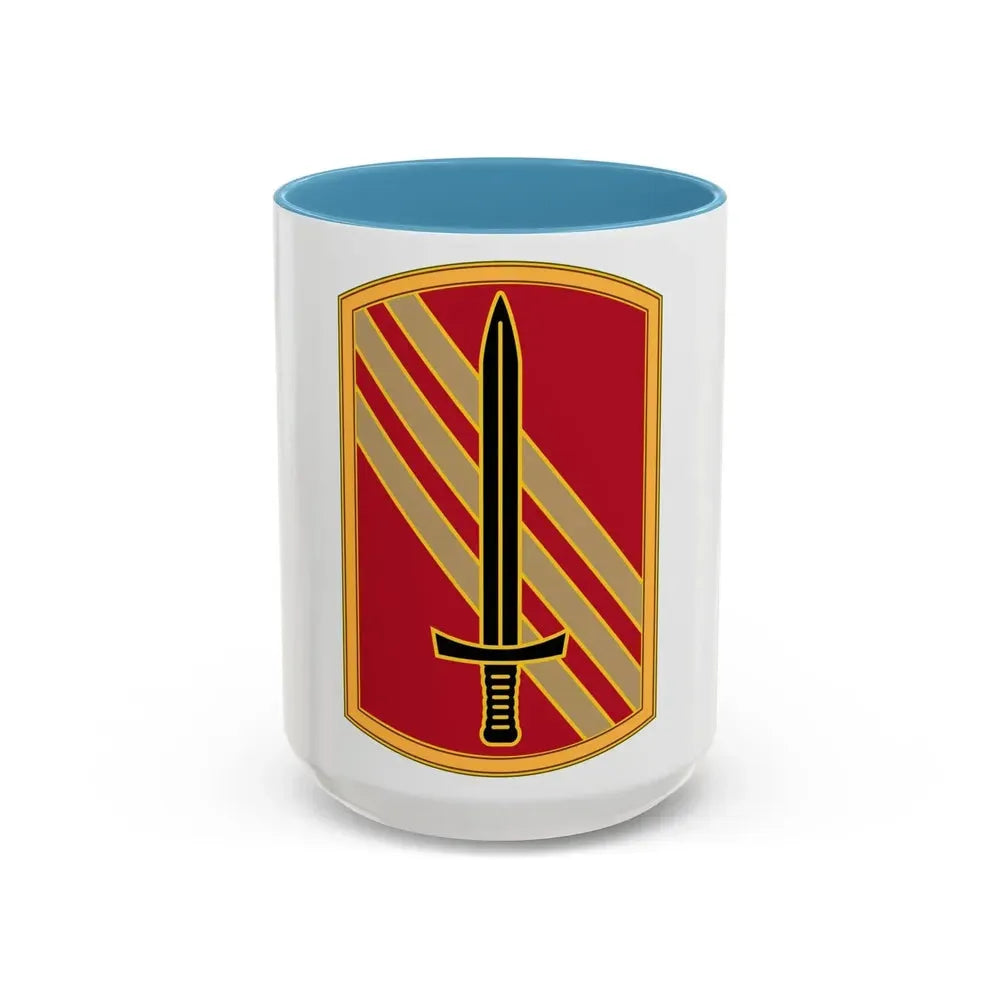 113 Sustainment Brigade 3 (U.S. Army) Accent Coffee Mug 15oz Light Blue - Go Mug Yourself
