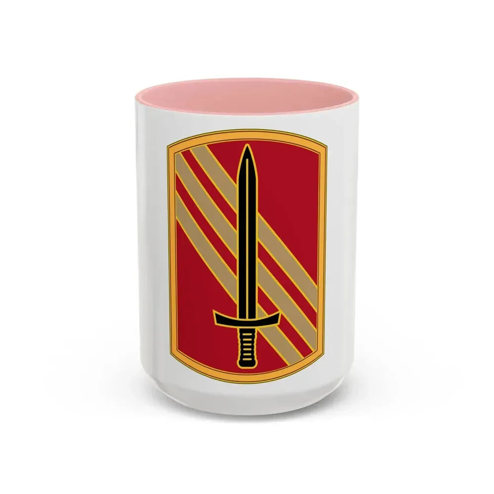 113 Sustainment Brigade 3 (U.S. Army) Accent Coffee Mug 15oz Pink - Go Mug Yourself
