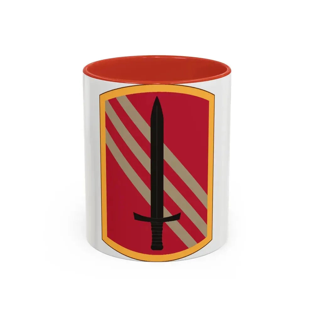 113 Sustainment Brigade (U.S. Army) Accent Coffee Mug 11oz Red - Go Mug Yourself