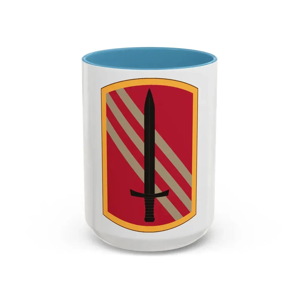 113 Sustainment Brigade (U.S. Army) Accent Coffee Mug 15oz Light Blue - Go Mug Yourself