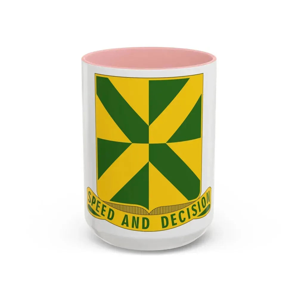 113 Tank Battalion (U.S. Army) Accent Coffee Mug 15oz Pink - Go Mug Yourself