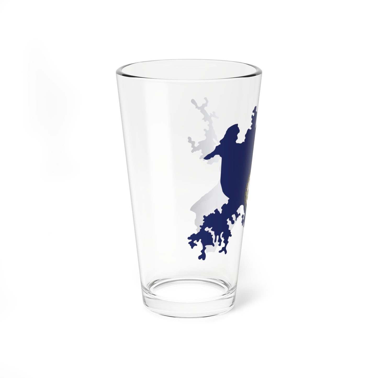 Flag Map of the Panama Canal Zone 1903-1979 (Panama) Pint Glass 16oz