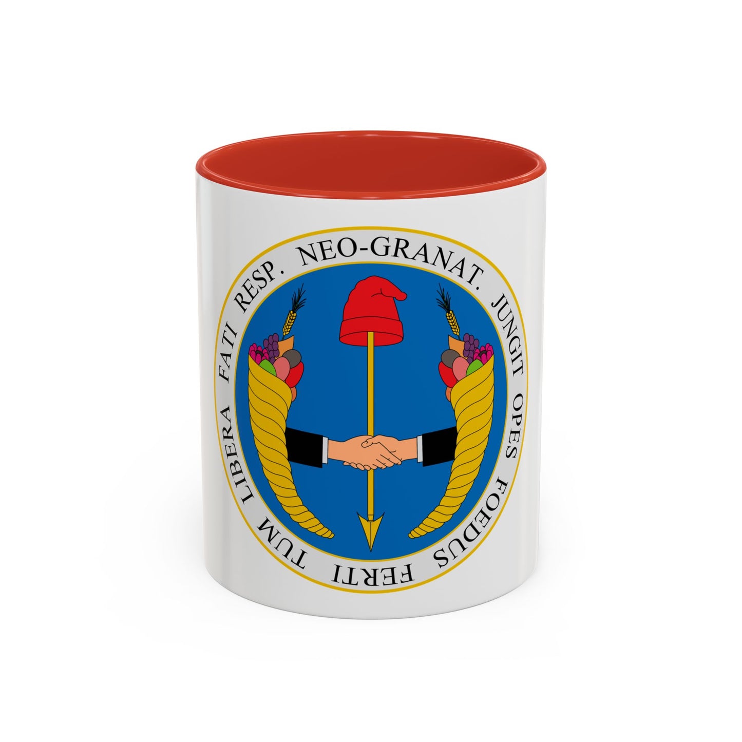 Coat of arms of United Provinces of New Granada - Accent Coffee Mug