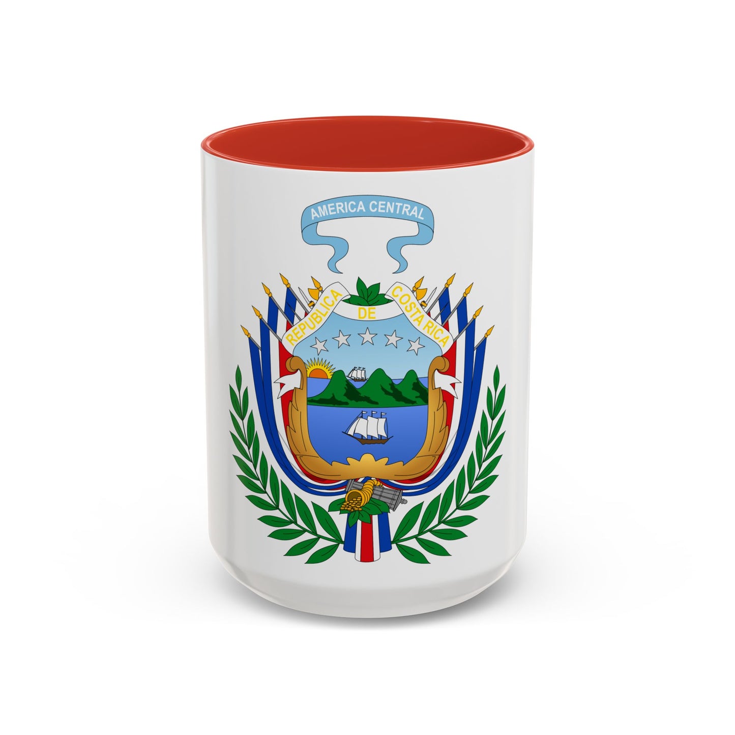 Coat of arms of Costa Rica (1848-1906) - Accent Coffee Mug