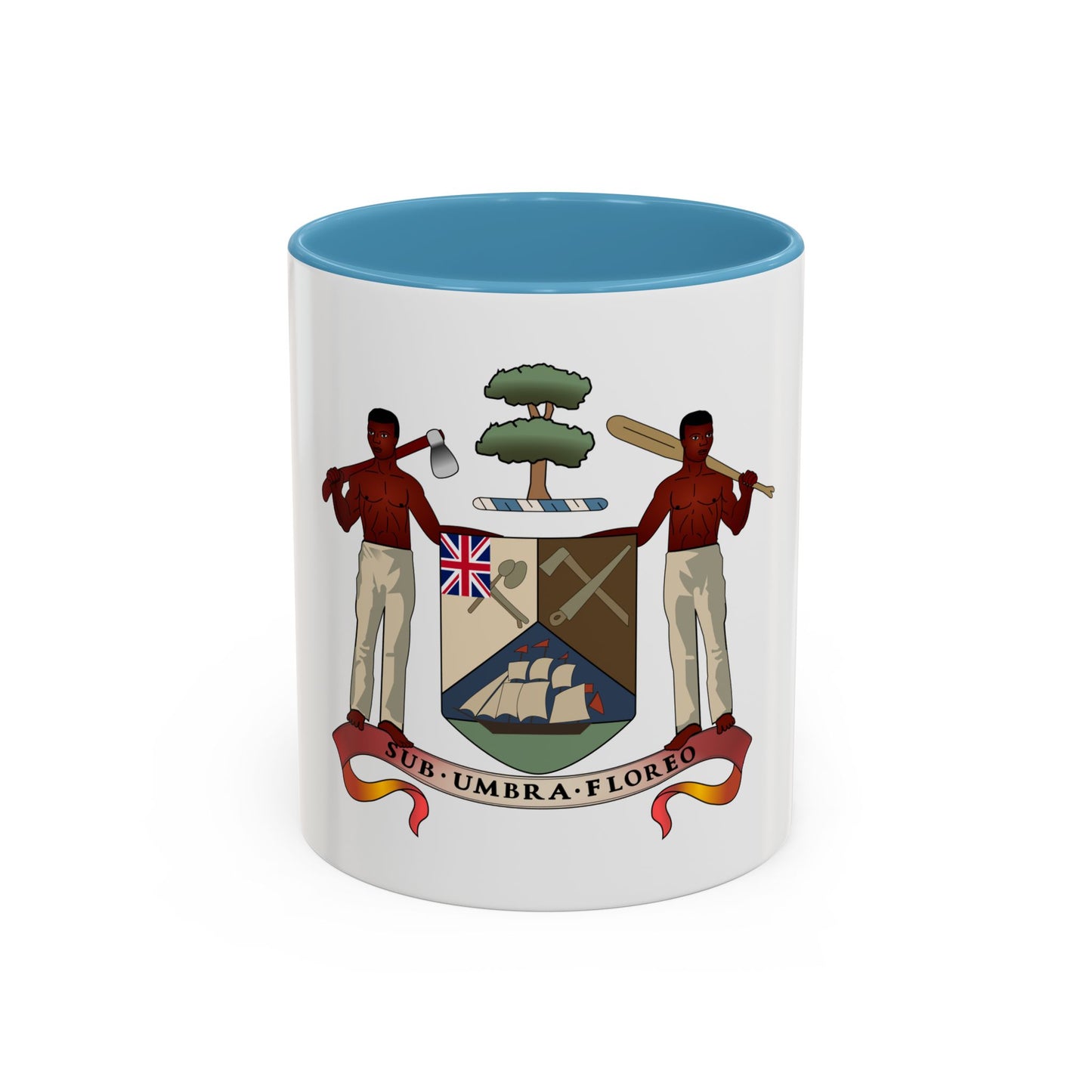 Coat of arms of British Honduras (1907-1967) - Accent Coffee Mug