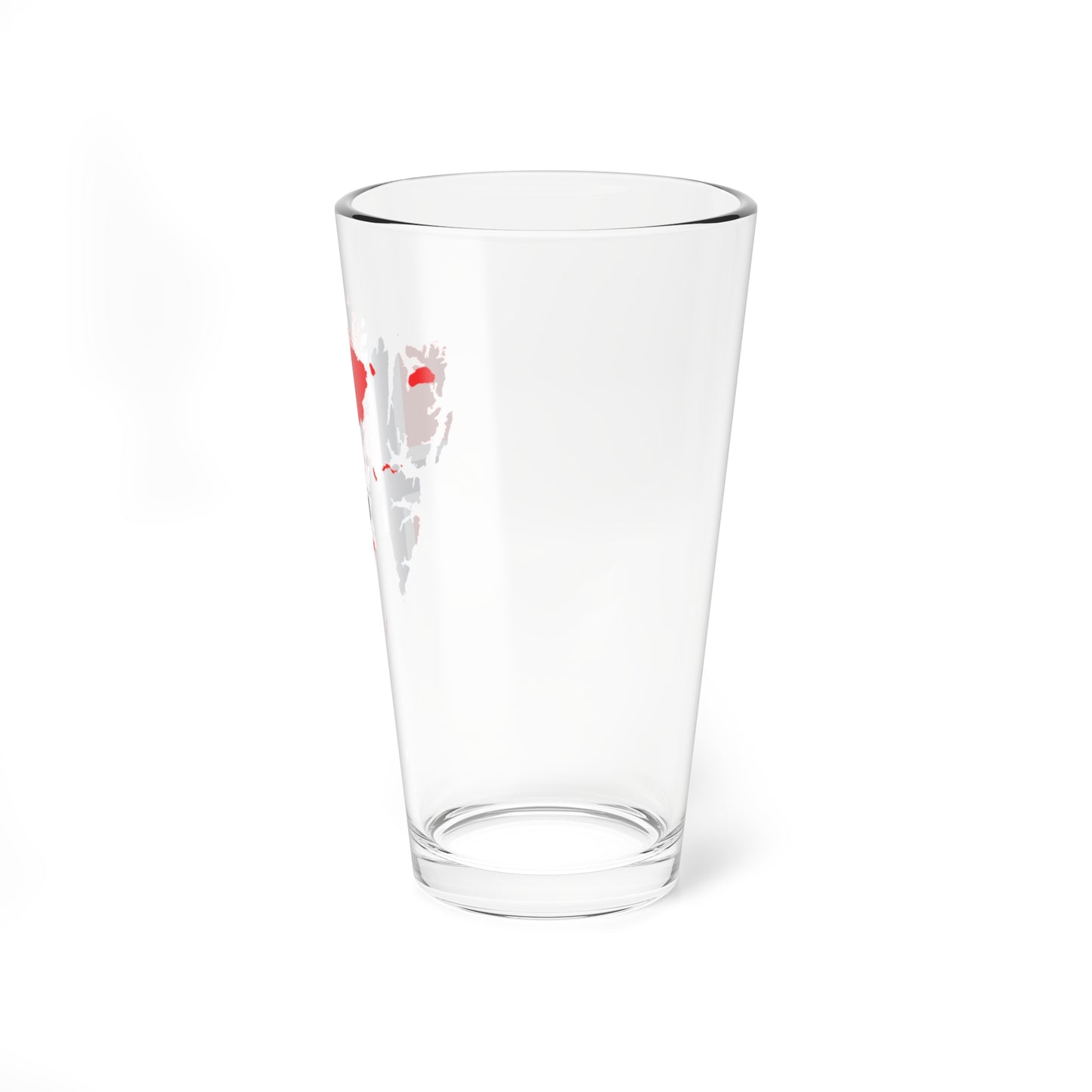 Flag-map of Svalbard (Norway) Pint Glass 16oz