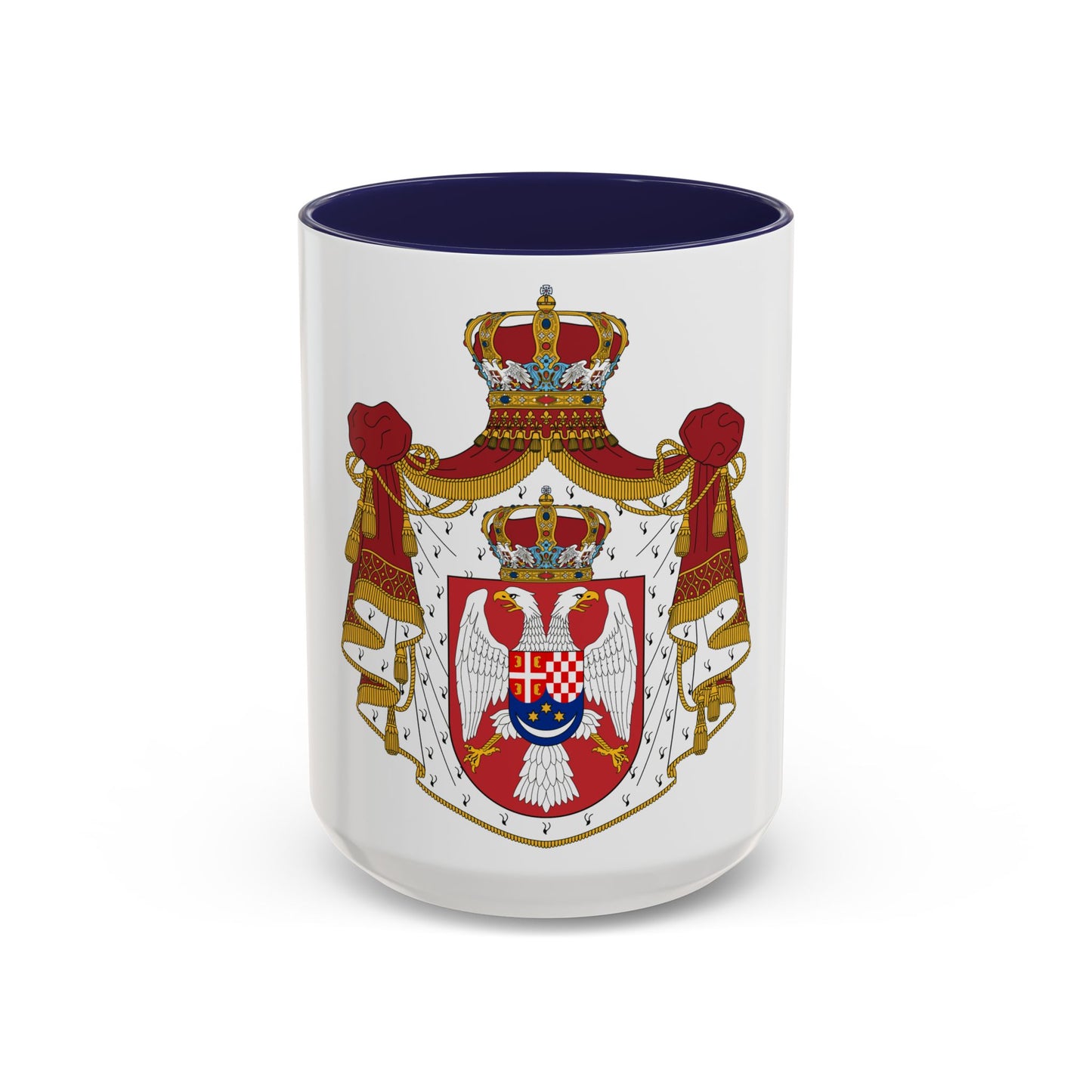 Coat of arms of the Kingdom of Yugoslavia - Accent Coffee Mug