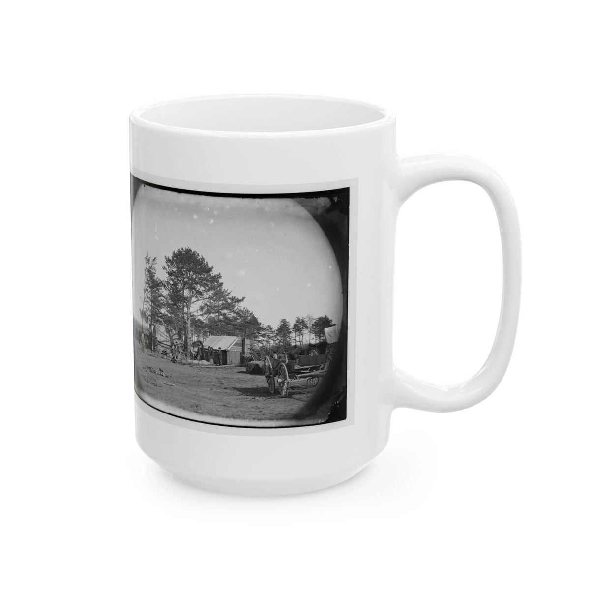 Brandy Station, Virginia. Winter Quarters Of Scouts And Guides. Army Of The Potomac (U.S. Civil War) White Coffee Mug