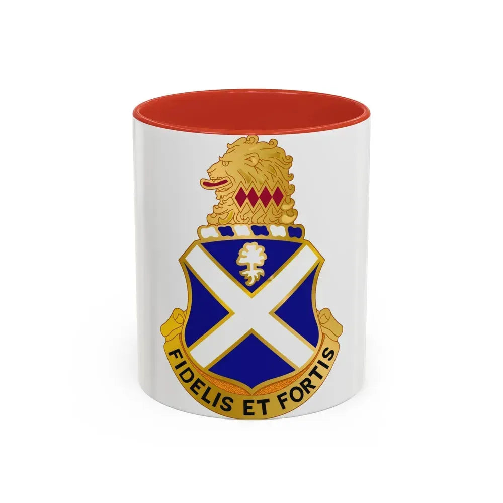 113th Infantry Regiment (U.S. Army) Accent Coffee Mug 11oz Red - Go Mug Yourself