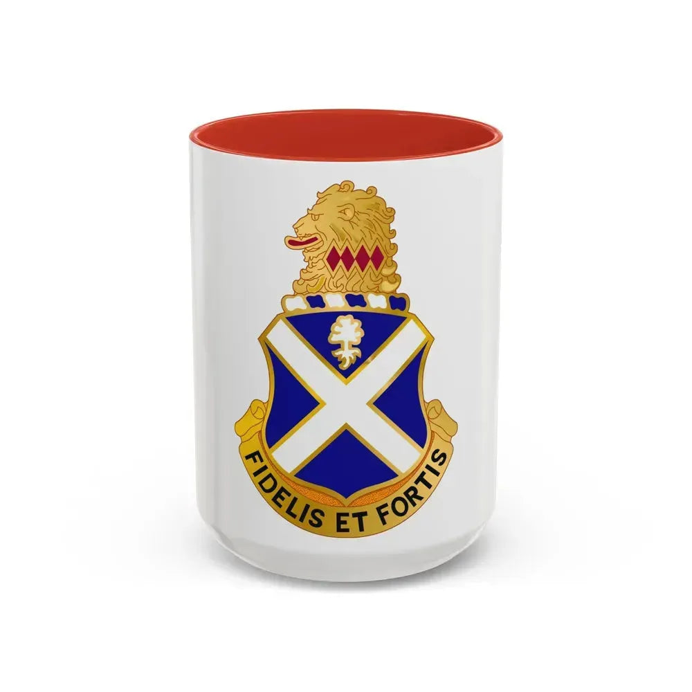 113th Infantry Regiment (U.S. Army) Accent Coffee Mug 15oz Red - Go Mug Yourself
