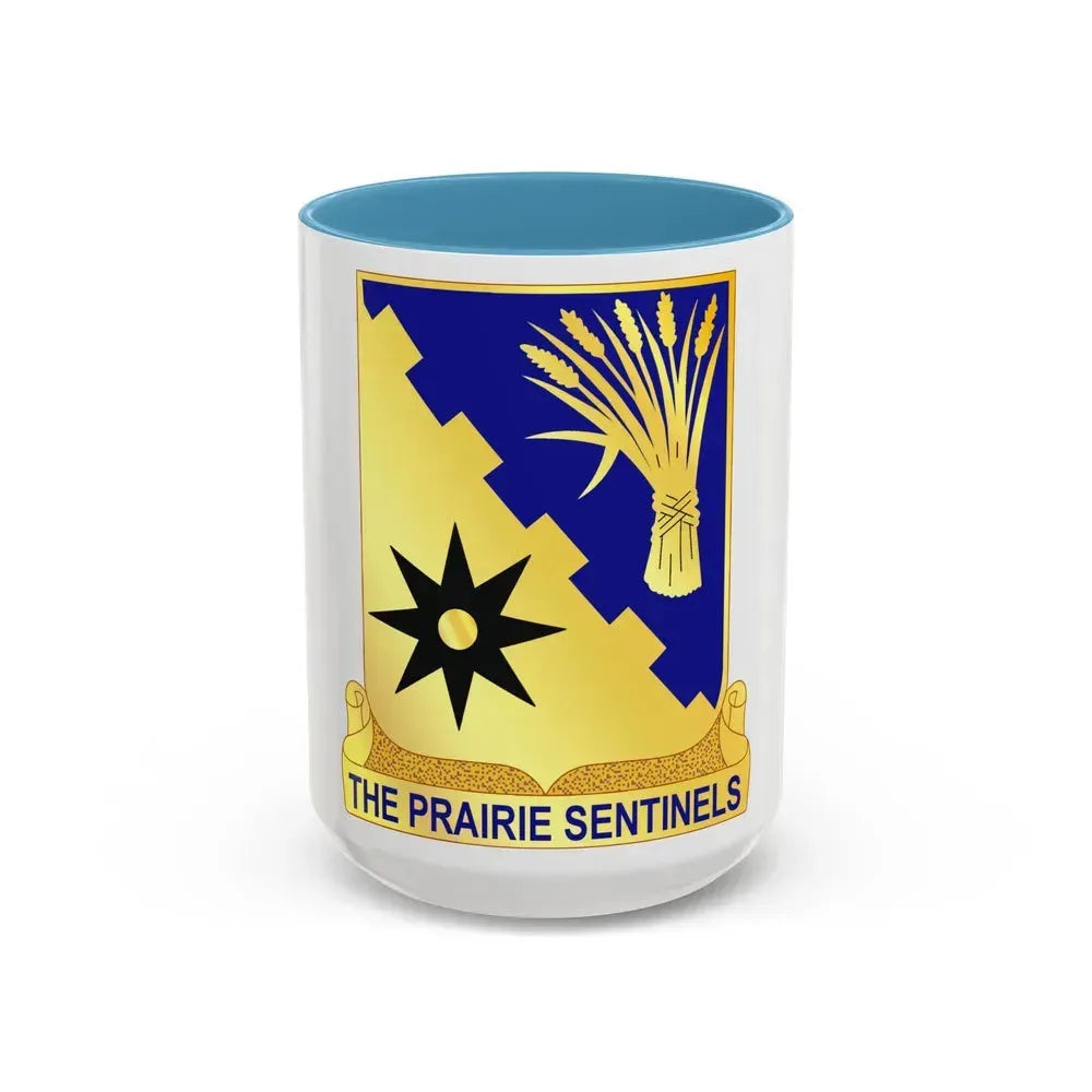 114 Cavalry Regiment (U.S. Army) Accent Coffee Mug 15oz Light Blue - Go Mug Yourself