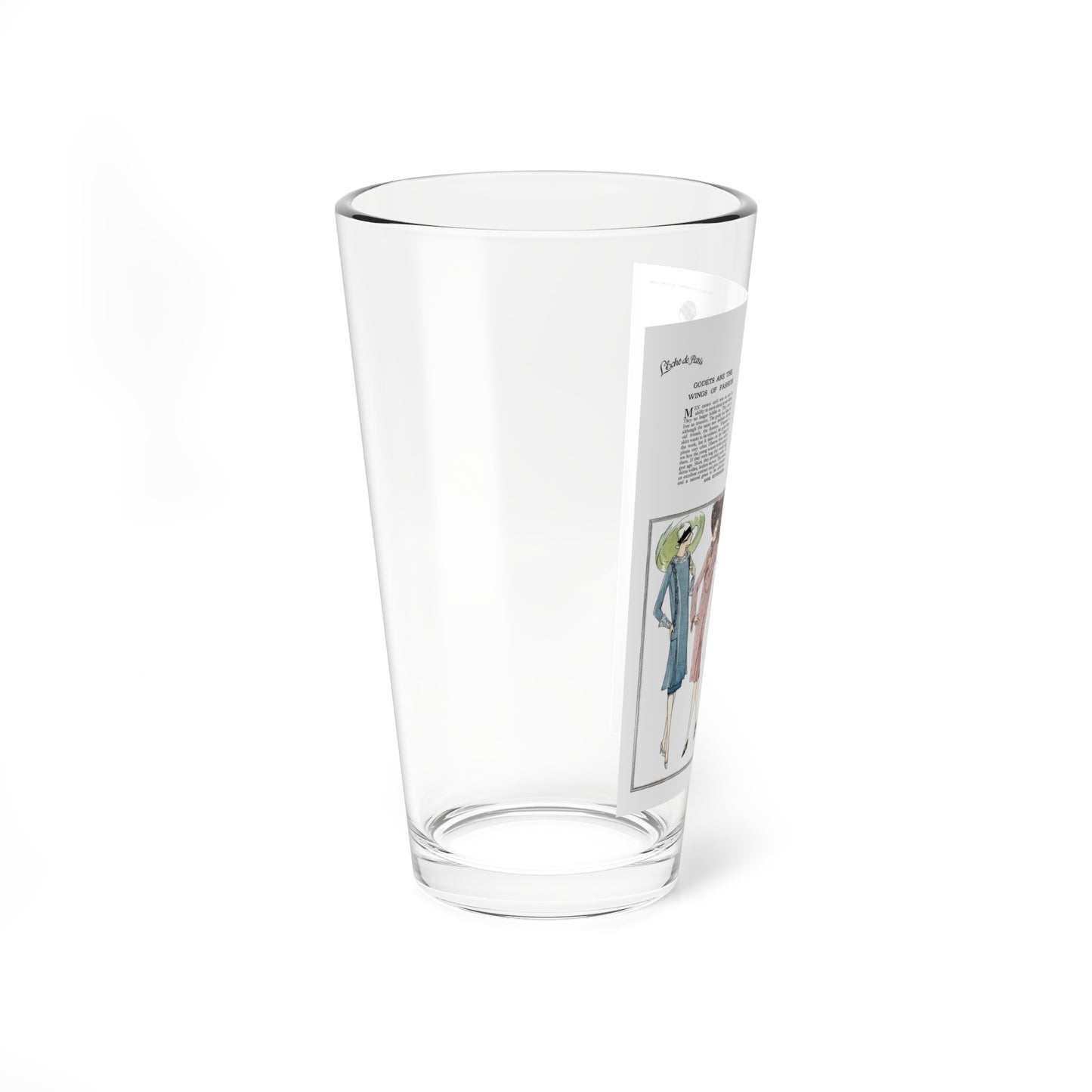 L'echo de Paris (1), McCall's magazine, August 1926 - Pint Glass 16oz