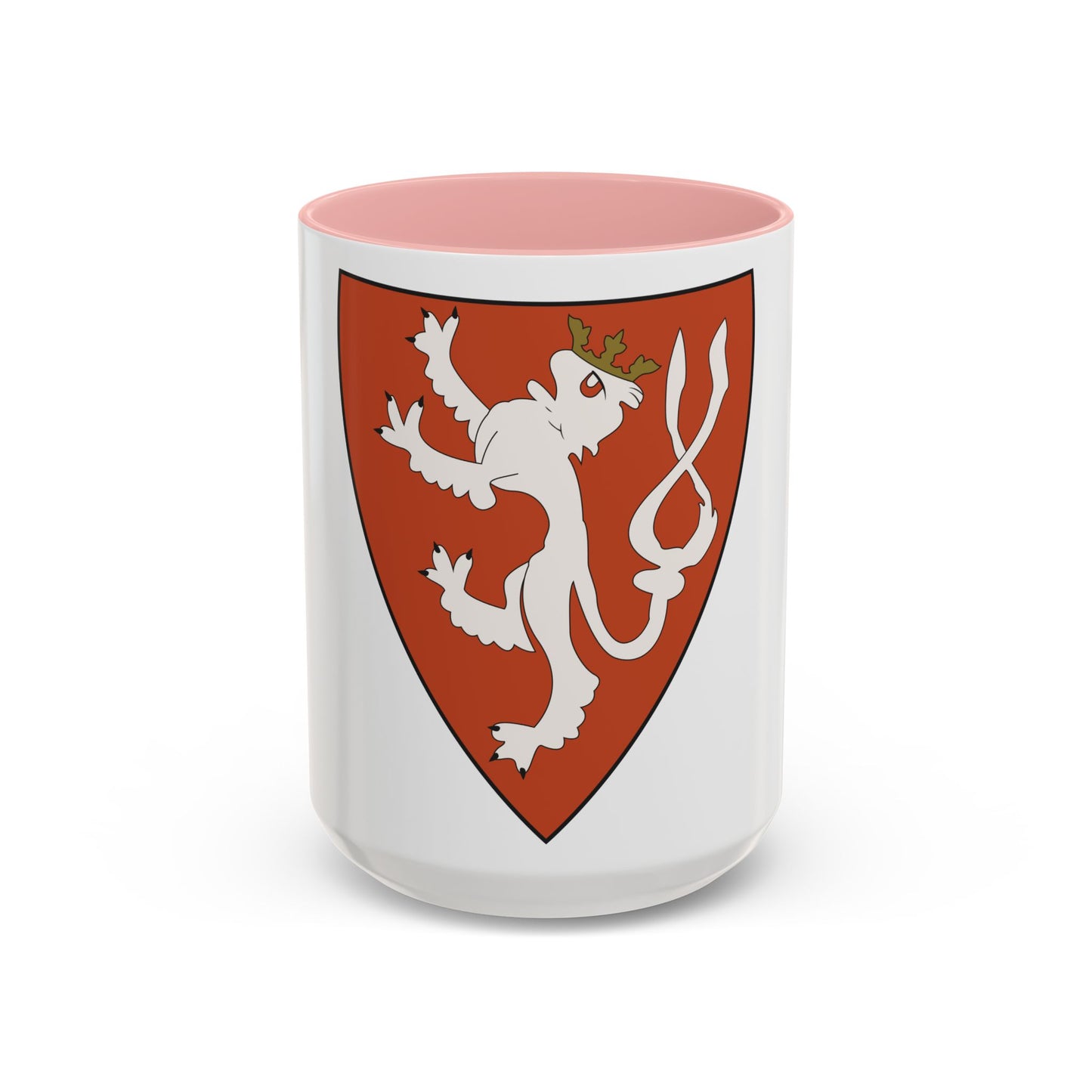 Lesser coat of arms of the Kingdom of Bohemia (Wenceslaus II of Bohemia) - Accent Coffee Mug