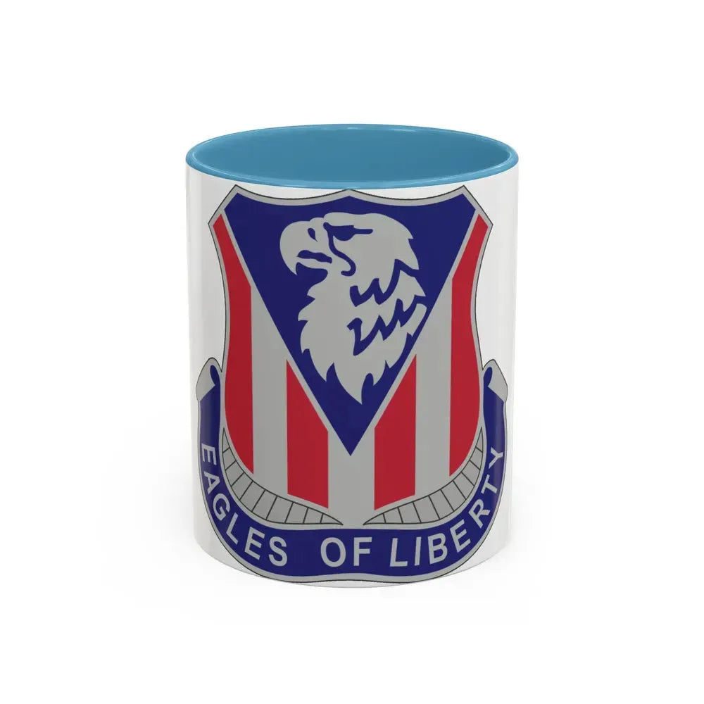 114th Aviation Regiment (U.S. Army) Accent Coffee Mug 11oz Light Blue - Go Mug Yourself