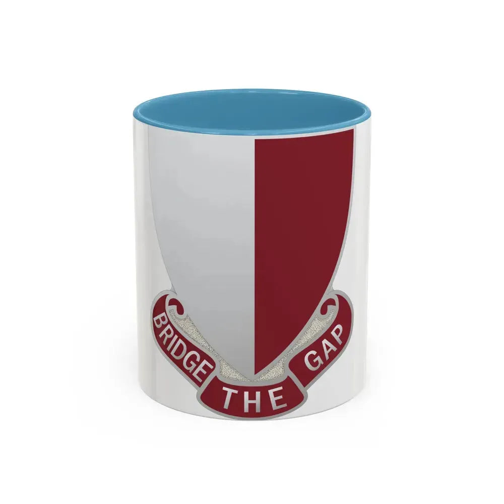 115 Engineer Battalion (U.S. Army) Accent Coffee Mug 11oz Light Blue - Go Mug Yourself