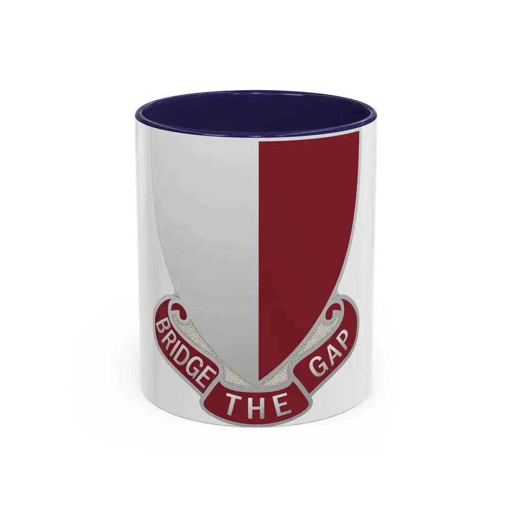 115 Engineer Battalion (U.S. Army) Accent Coffee Mug 11oz Navy - Go Mug Yourself