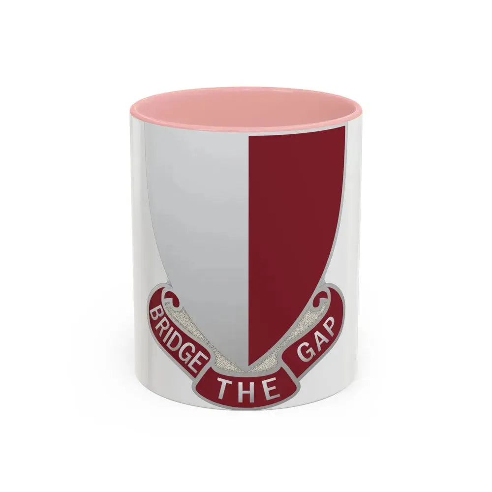 115 Engineer Battalion (U.S. Army) Accent Coffee Mug 11oz Pink - Go Mug Yourself