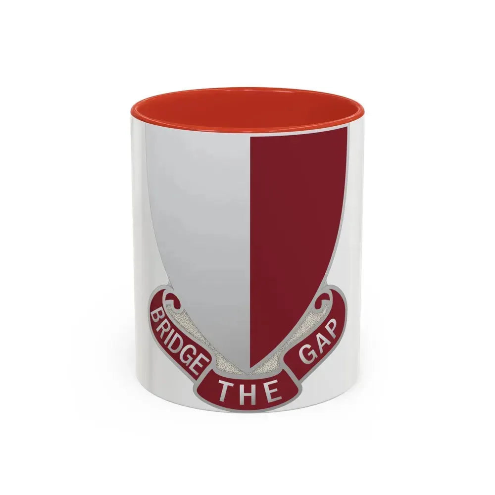 115 Engineer Battalion (U.S. Army) Accent Coffee Mug 11oz Red - Go Mug Yourself