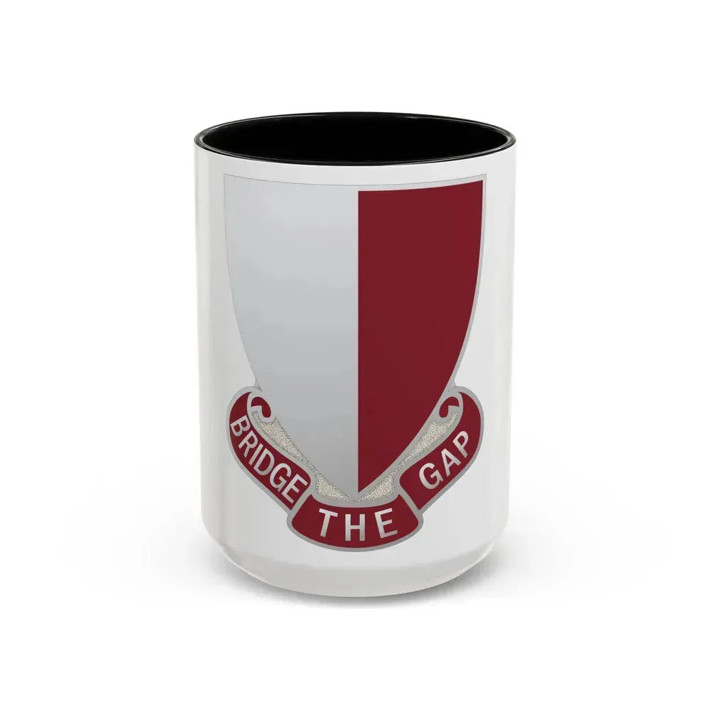 115 Engineer Battalion (U.S. Army) Accent Coffee Mug 15oz Black - Go Mug Yourself