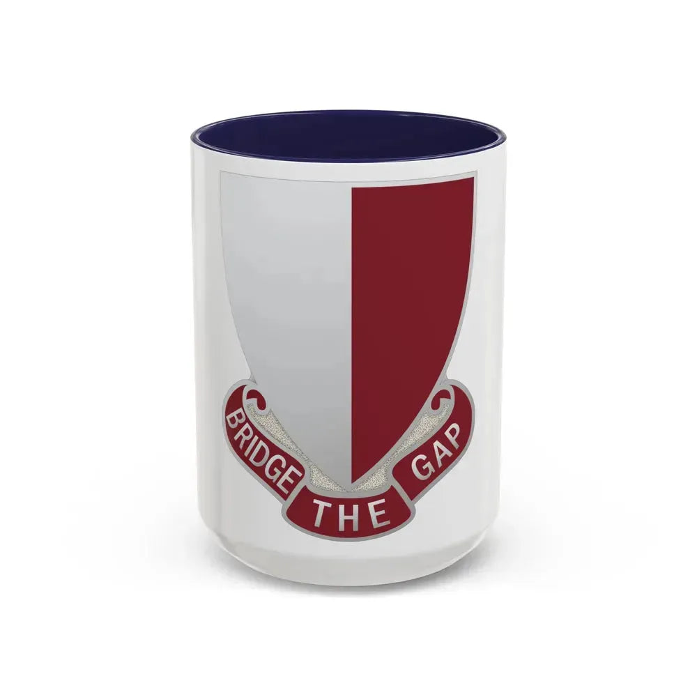 115 Engineer Battalion (U.S. Army) Accent Coffee Mug 15oz Navy - Go Mug Yourself